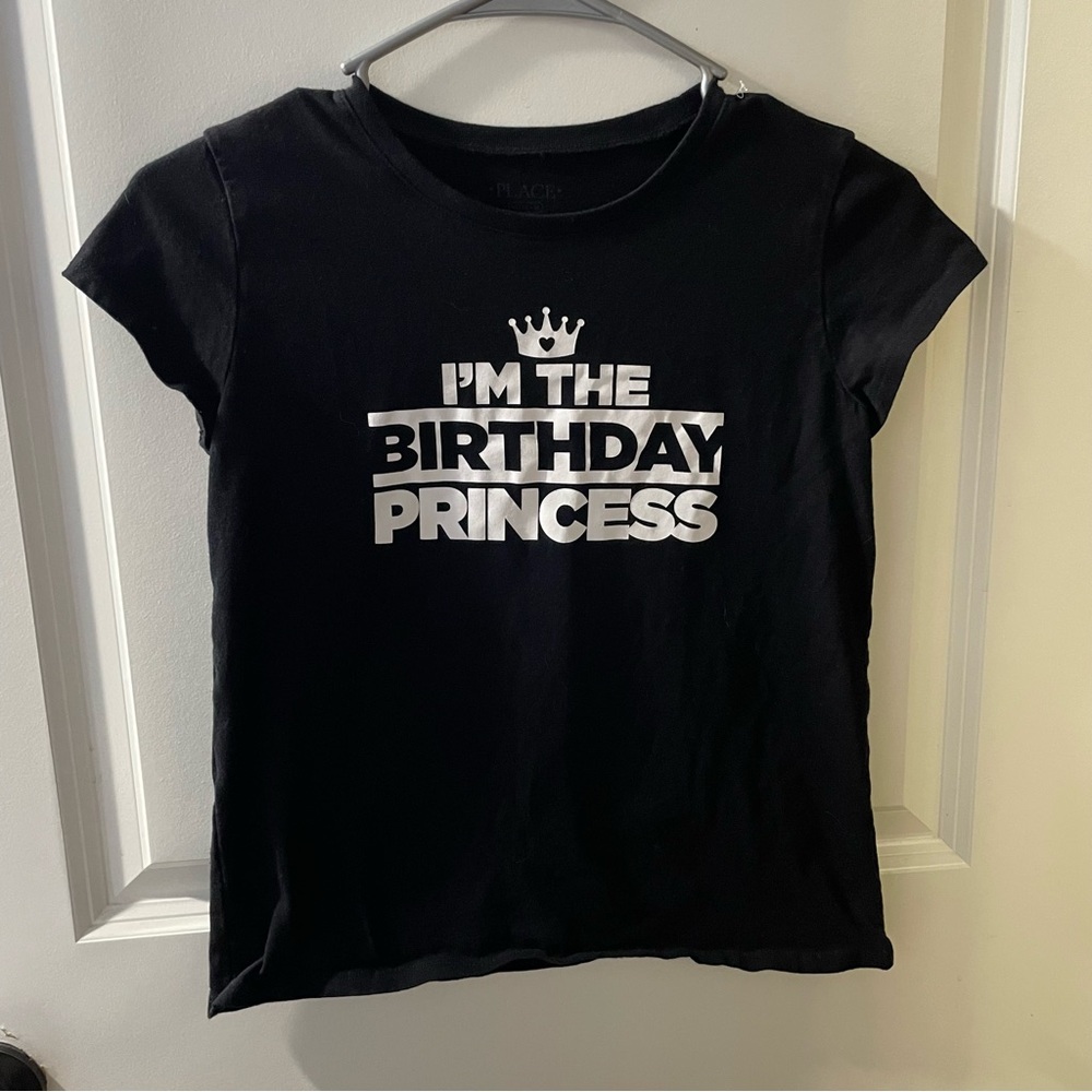 The Children's Place Black 'I'm the Birthday Princess' Tee